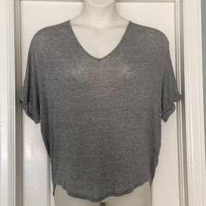 Miami Brand grey long short sleeved shirt size S